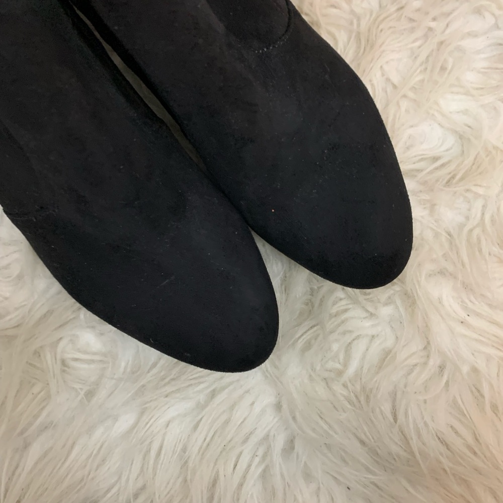 Sam Edelman black suede over knee Kent boots - Picture 5 of 9